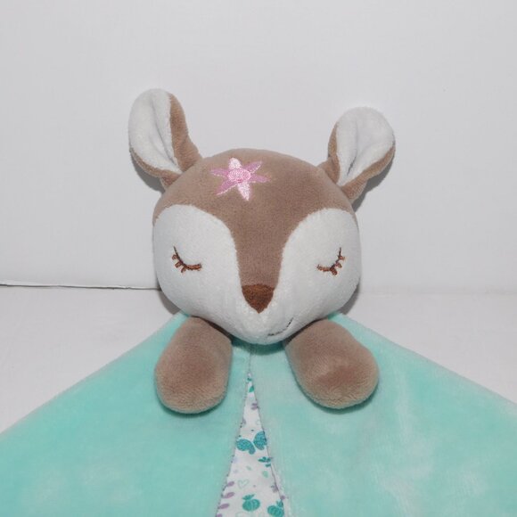 Bass Pro Baby Brown Deer Fawn Blue Plush Security Blanket Baby Lovey nunu - Picture 2 of 6